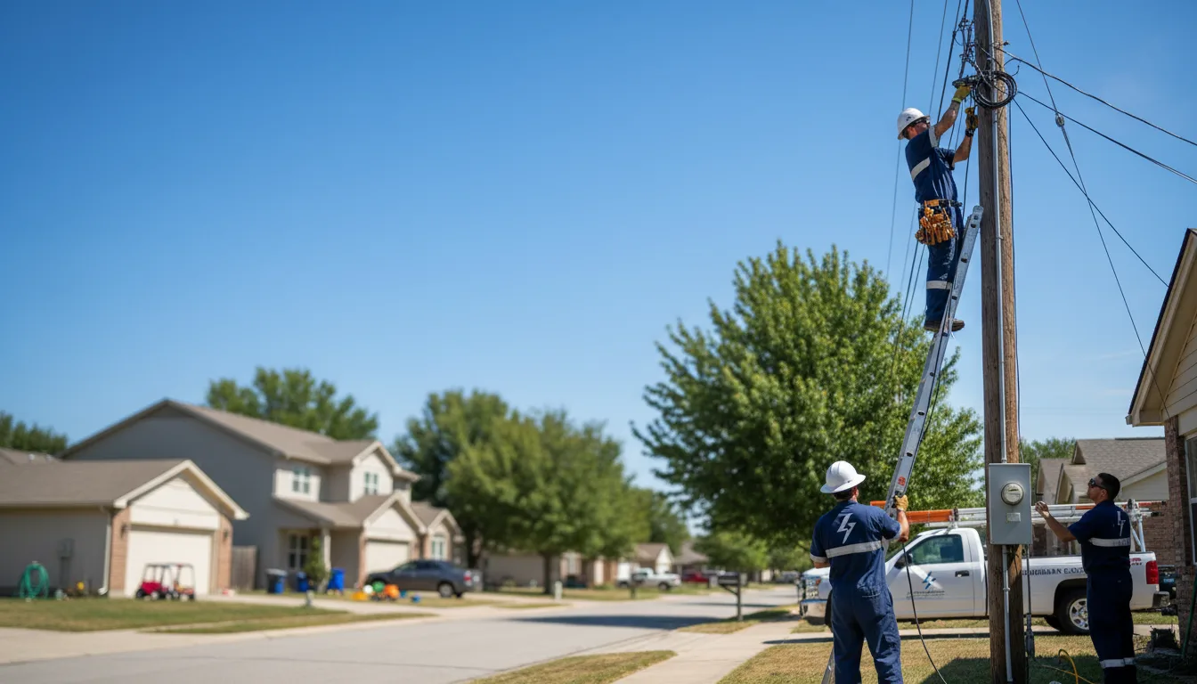 Residential electrician providing installation services in Clinton, OH